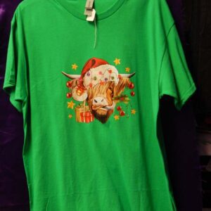 Large X-mas Cow T-Shirt