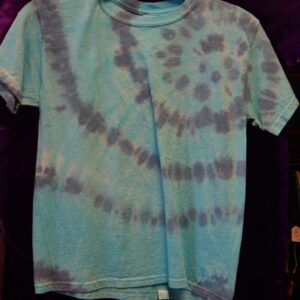 Medium Blue Middle Spiral Tie Dye T-Shirt