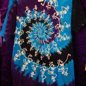 Medium Blue-Purple Tie-Dye Grateful Dead Shirt