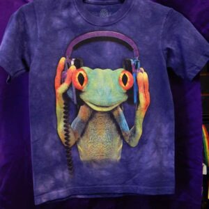Small Frog With Headphones T-Shirt